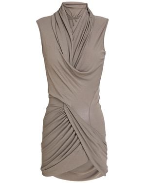 Rick Owens Taupe Top Viscose, Polyamide, Elastane - Brown