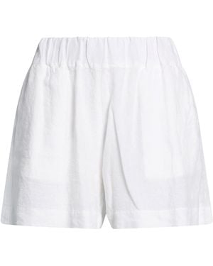 120% Lino Shorts & Bermuda Shorts Linen - White