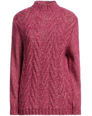 Rossopuro Turtleneck Cotton, Polyester, Polyacrylic, Wool, Alpaca Wool - Pink