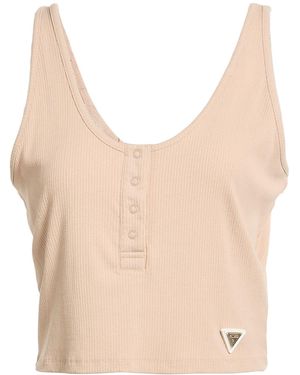 Guess Sand Tank Top Viscose, Elastane - Natural