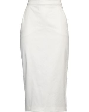Max Mara Denim Skirt Cotton, Elastane - White