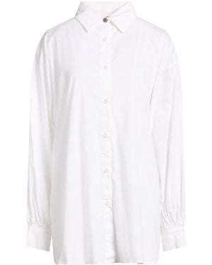 Giulia N Couture Shirt Cotton, Elastane, Polyester - White