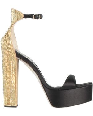 Rene Caovilla Sandals Textile Fibres - Metallic