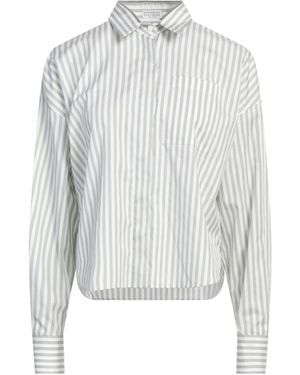 Brunello Cucinelli Shirt Cotton, Silk, Ecobrass - White