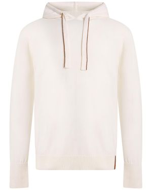 Alpha Studio Cream Sweater Wool - White