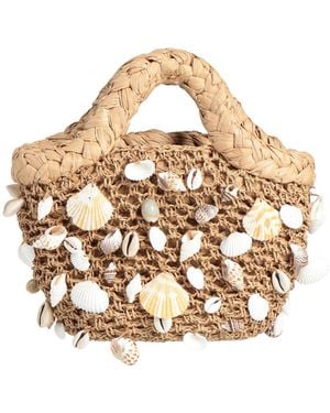 Simon Miller Handbag Synthetic Raffia - Metallic