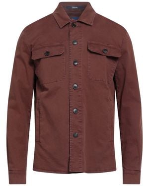 Drumohr Jacket Cotton, Elastane - Red