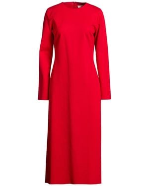 Liviana Conti Midi Dress Viscose, Polyamide, Elastane - Red