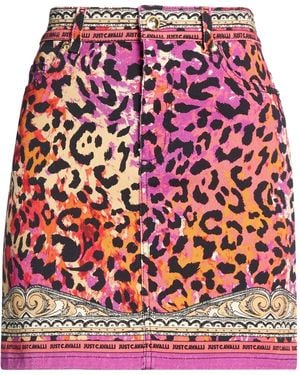 Just Cavalli Denim Skirt - Red