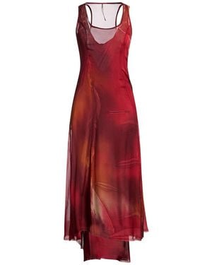 Masnada Midi Dress - Red