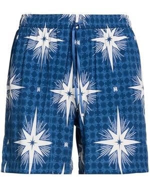 Amiri Shorts & Bermuda Shorts Viscose - Blue