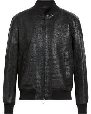 Emporio Armani Jacket Lambskin, Polyester - Black