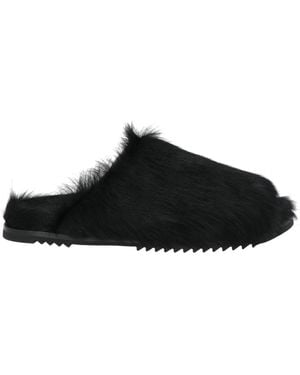 Rick Owens Sandals Leather - Black
