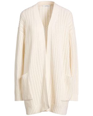 Sportmax Ivory Cardigan Wool, Cashmere - White