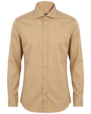 Jacob Cohen Camel Shirt Cotton - Natural