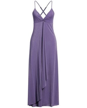 Kaos Maxi Dress Cotton, Polyester, Polyamide, Metallic Polyester, Elastane - Purple