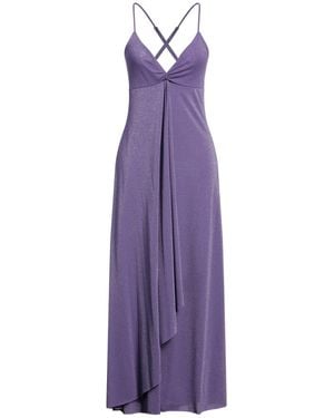 Kaos Maxi Dress Cotton, Polyester, Polyamide, Metallic Polyester, Elastane - Purple