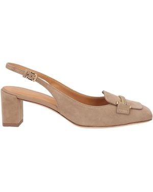 Tod's Taupe Pumps Calfskin - Natural