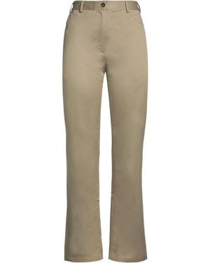 Nili Lotan Khaki Trousers Cotton - Natural