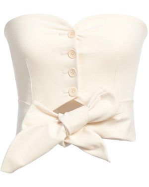 Philosophy Di Lorenzo Serafini Cream Top Cotton, Elastane - Natural