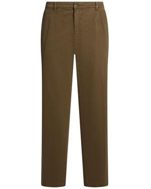 Roy Rogers Trousers Cotton, Elastane - Green