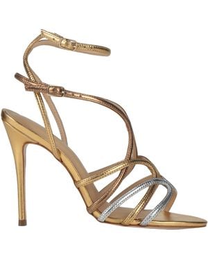 Miss Unique Sandals Leather - Metallic