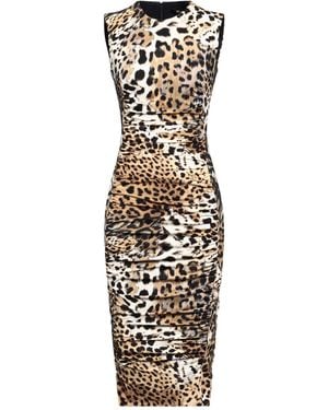 Roberto Cavalli Jaguar Skin Dress - White