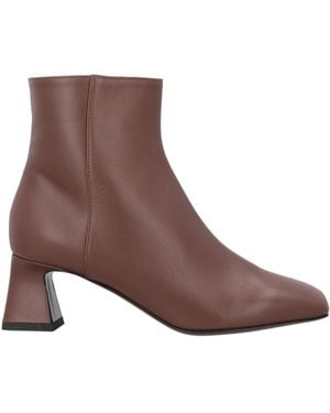Pollini Chocolate Ankle Boots Calfskin - Brown