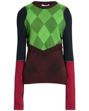 Marine Serre Line Sweater Cotton - Green
