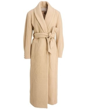 Maison Kitsuné Coat Wool, Polyamide - Natural