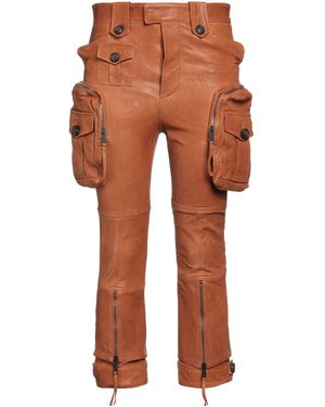 DSquared² Tan Pants Ovine Leather - Orange