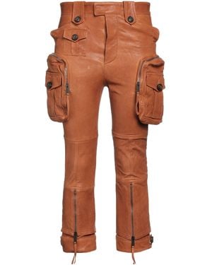 DSquared² Tan Pants Ovine Leather - Orange