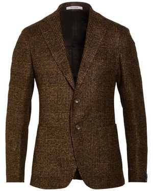 Tagliatore Khaki Blazer Acrylic, Virgin Wool, Polyester - Brown
