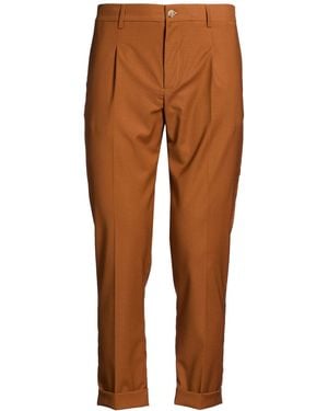 ELIO SANTINI Firenze Trousers Polyester, Viscose, Elastane - Brown