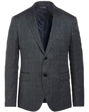 Exte Blazer Wool, Cotton, Linen - Blue