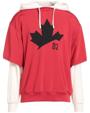 DSquared² Sweatshirt Polyamide, Cotton, Elastane - Red
