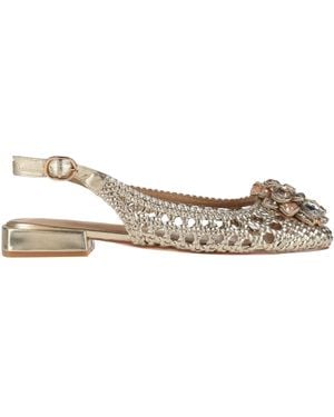 Alma En Pena. Ballet Flats Leather - Natural