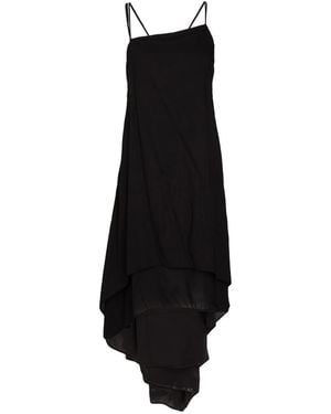 Isabel Benenato Midi Dress Viscose - Black
