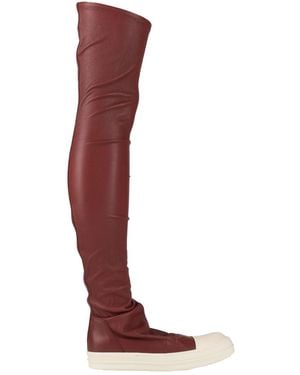 Rick Owens Sneakers Leather - Red