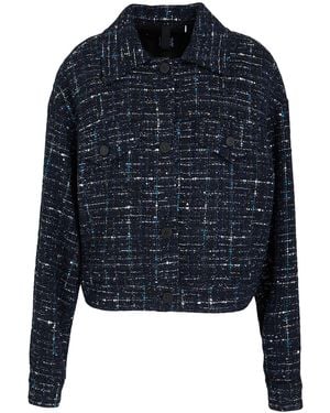 Riani Jacket Synthetic Fibers, Cotton, Metallic Fiber - Blue