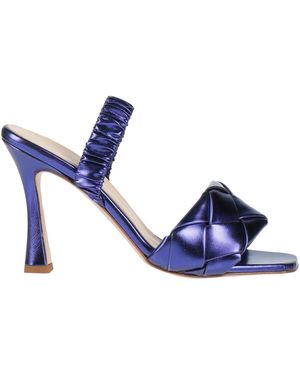 SARA SCHEKER Sandals Leather - Blue