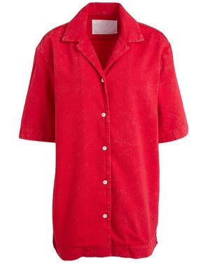 COS Denim Shirt Organic Cotton, Recycled Cotton - Red