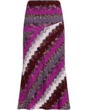 Missoni Midi Skirt Wool, Viscose - Purple