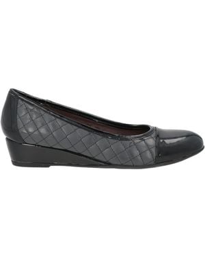 Stonefly Charcoal Ballet Flats Synthetic Material - Gray
