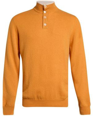 Fedeli Sweater Cashmere - Orange