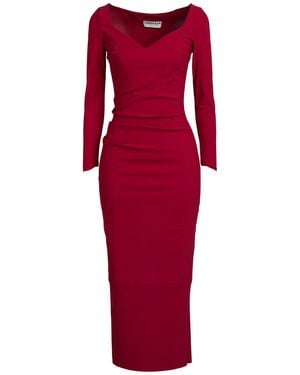 La Petite Robe Di Chiara Boni Brick Midi Dress Polyamide, Elastane - Red
