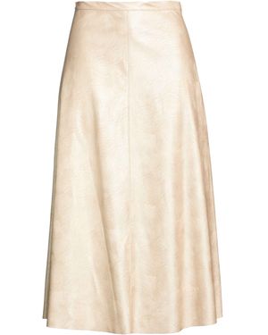 Dixie Midi Skirt Polyurethane, Viscose - Natural