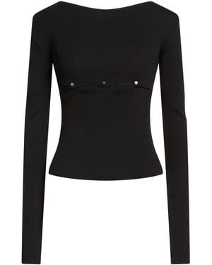 Low Classic Sweater Rayon, Nylon - Black