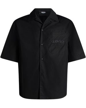 Versace Shirt Cotton, Silk - Black