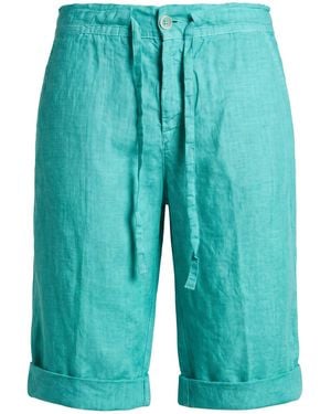 120% Lino Shorts & Bermuda Shorts - Blue